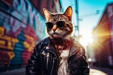 cat in the city generative ai