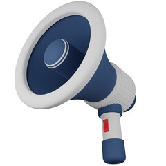 Cute And Attractive Megaphone 3D Icon Transparent Background