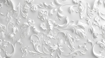 White background with embossed pattern, white background.
