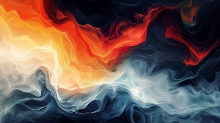 An abstract illustration capturing the essence of resilience and fragility. The design features a balanced interplay of dark, intense colors and light, ethereal hues, symbolizing the dynamic tension