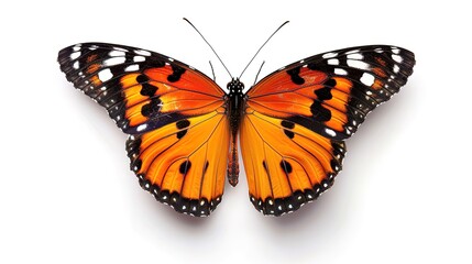 Fototapeta premium Wonderful and Rare Butterfly on a White Background