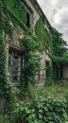 A house with ivy growing on it