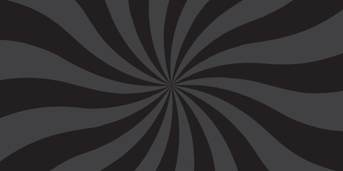 Abstract black and gray sunburst background with rays. geometric ray sun texture design wallpaper.