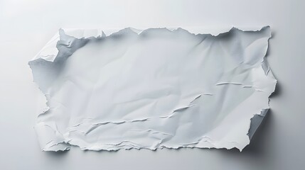 Realistic white empty sheet of paper