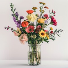 Obraz premium spring flower vase bouquet arrangement, ai
