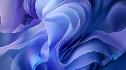 Fototapeta premium blue wavy holographic gradient