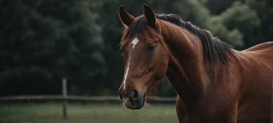 Obraz premium Brown Horse Isolated 