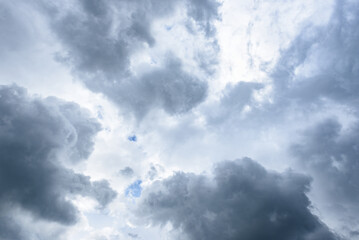 Fototapeta premium Cloudy sky background. Gloomy weather.