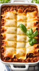 generative ai lasagna typical Italian food.