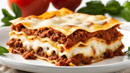 generative ai lasagna typical Italian food.
