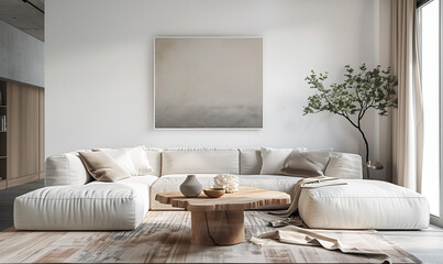 modern living room with sofa