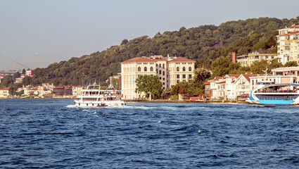 view of the uskudar  coastline istanbul