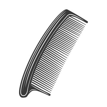 recommend clip art: Silhouette comb black color only