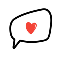 Heart dialogue icon