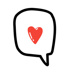 Heart dialogue icon