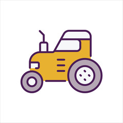 Tractor vector icon