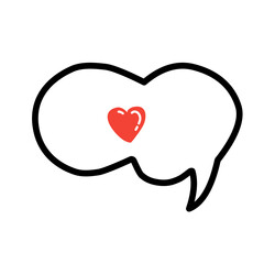 Heart dialogue icon