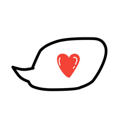 Heart dialogue icon