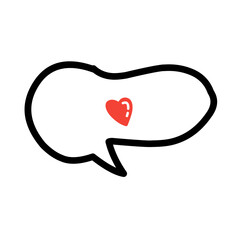 Heart dialogue icon