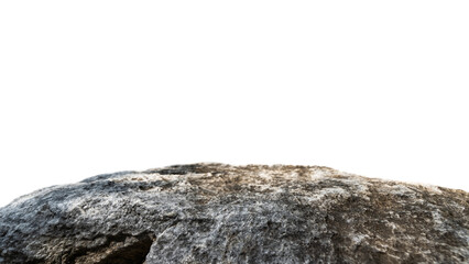 Rock Stone podium isolated on white backgrounds well stage stand display products