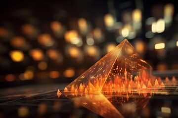 Futuristic arrow chart  digital transformation and business growth in technology economy