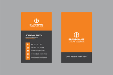 vertical  business card design template and modern visiting card design.