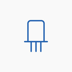 transistor electric engineering power icon