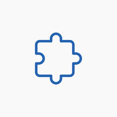 puzzle shape teamwork detail icon