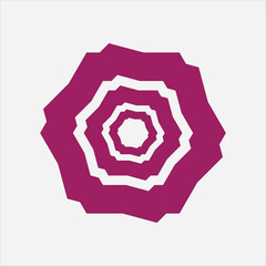 cool dark purple star design, simple and modern