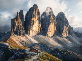 sunset in the mountains