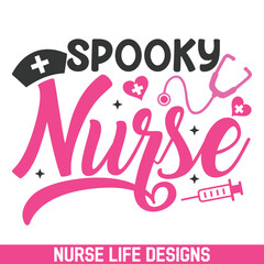 Spooky nurse life designs, professional nurse svg designs