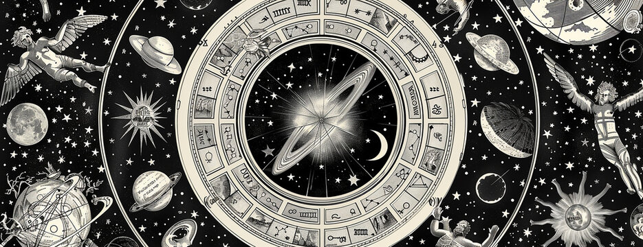 Astrology. Astrologer calculates natal chart and makes a forecast of fate Tarot cards, Fortune telling on tarot cards magic crystal, occultism, Esoteric background. Fortune telling,tarot predictions