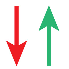 Up and down arrow vector isolated