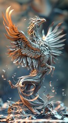 Fototapeta premium chinese dragon in the sky