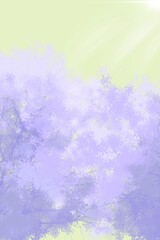 watercolor background with flowers