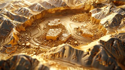 33 Illustration of the stages of gold mining with bright and cheerful visuals