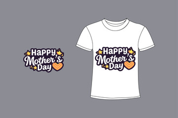 Happy mother's Day typography t shirt design.