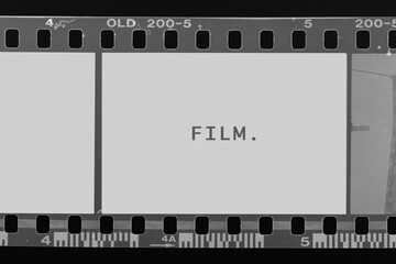 Old film frame.With white space.film camera.