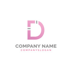 Letter D logo design, vector logo design 