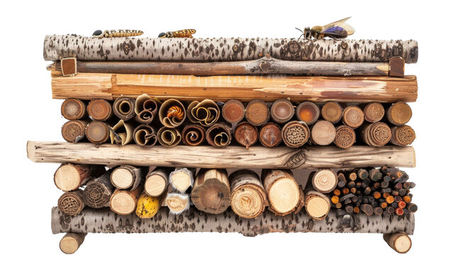A bunch of logs piled on top of each other in a forest clearing, showcasing the logging process
