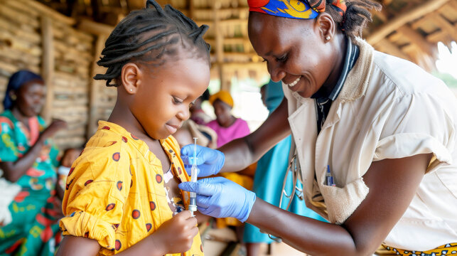 Initiating a malaria vaccination program in African countries.