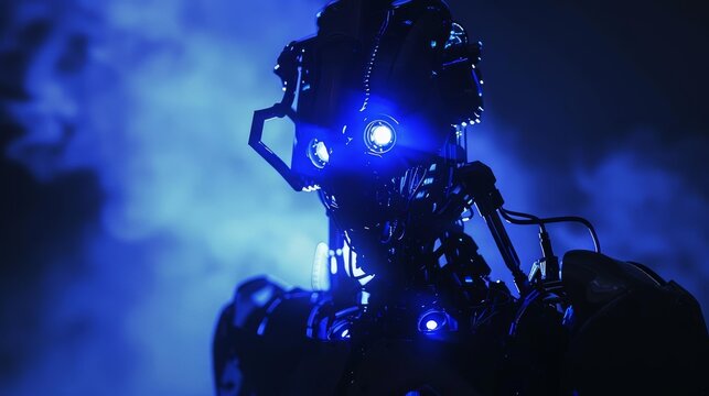 A cyborg. Recommend caution when approaching.