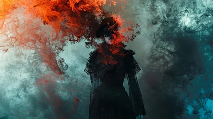 Obraz premium A woman standing in a field of flowers