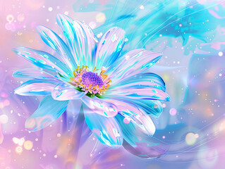 Obraz premium ?ommon daisy is blossom in spring garden. Chamomile blossoms. Leucanthemum vulgare