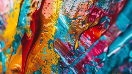 A beautiful abstract painting, full of vibrant colors and energy