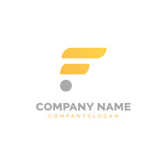 Letter F logo design, vector logo design 