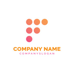 Letter F logo design, vector logo design 