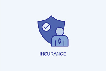 Insurance Vector Icon Or Logo Illustration
