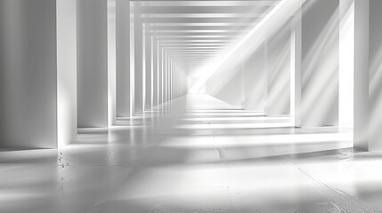 Fototapeta premium An abstract dimension background with perspective pattern, showcasing linear perspective and converging lines to create a sense of depth and structure.