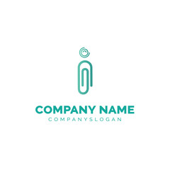 Letter I logo design, vector logo design 